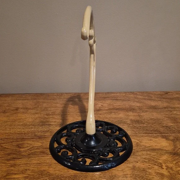 ENAMEL COATED CAST IRON Banana Hanger Stand - Picture 3 of 13